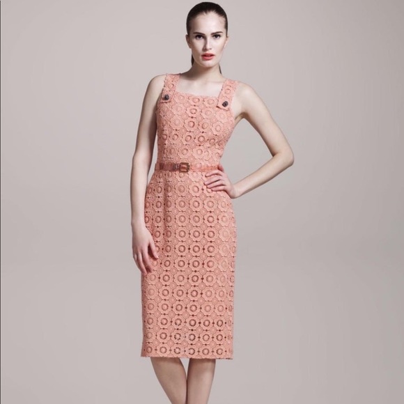 Nwt Dolce & Gabbana coral eyelet shift dress 38 - Picture 4 of 12